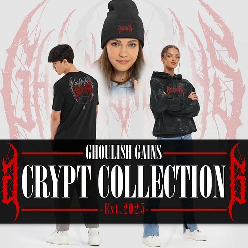 Step into the shadows with the crypt collection.

A limited-edition line forged by the sinister fusion of power, style, and h...