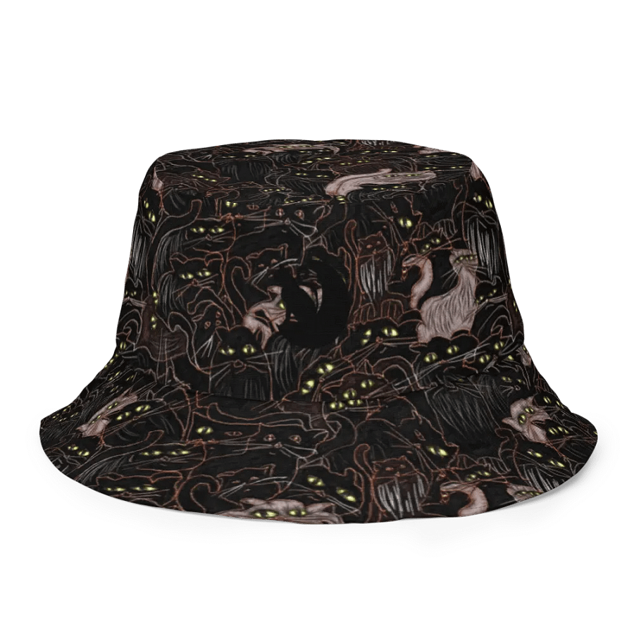 Abstract and Black Cats Bucket Hat product image (3)