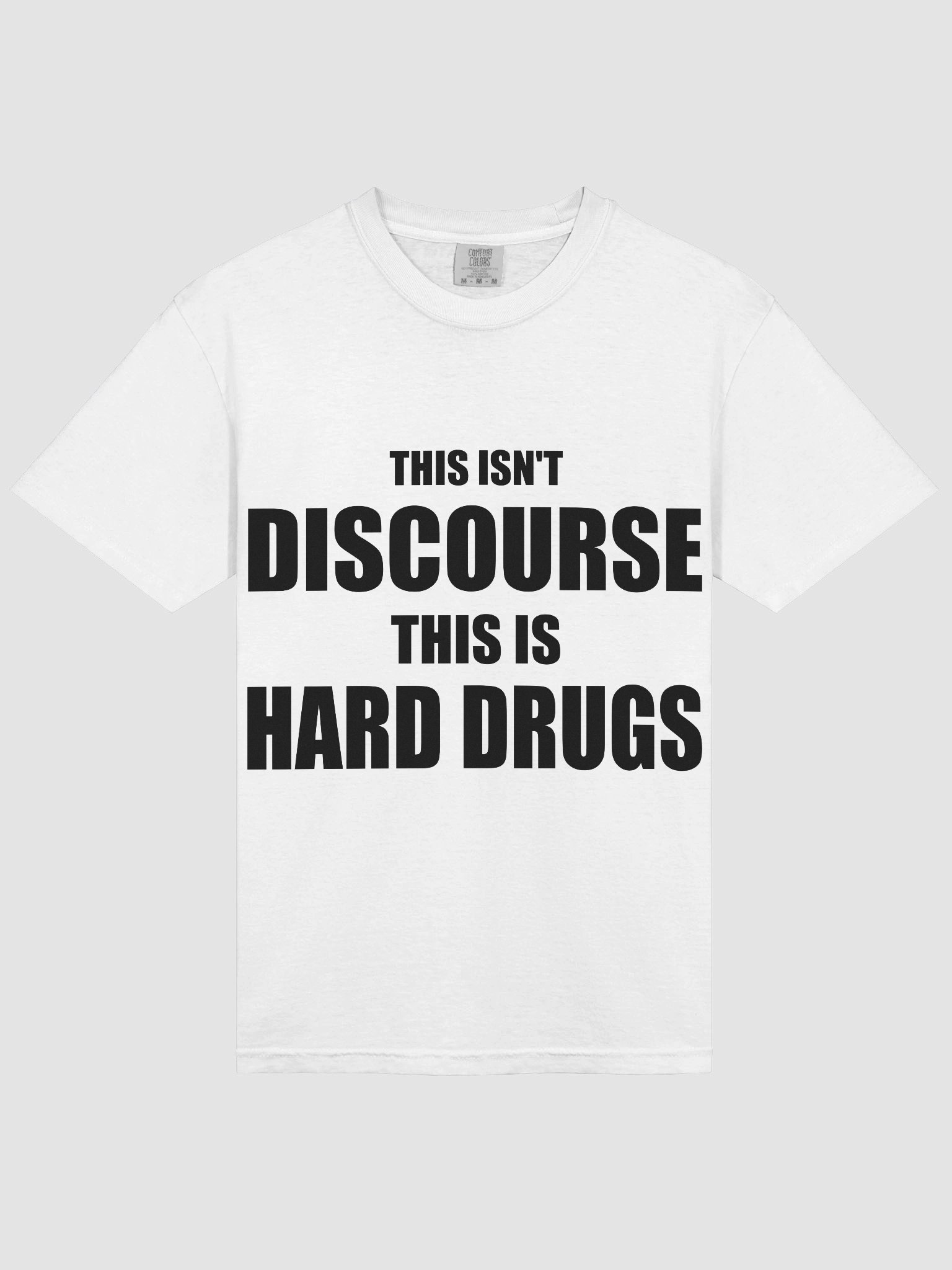 THIS ISN'T DISCOURSE WHITE TEE product image (3)