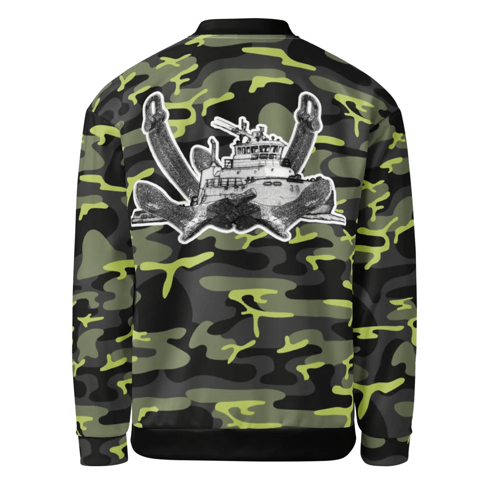 Twin Anchor Titan tug Green Camouflage Bomber Jacket product image (3)
