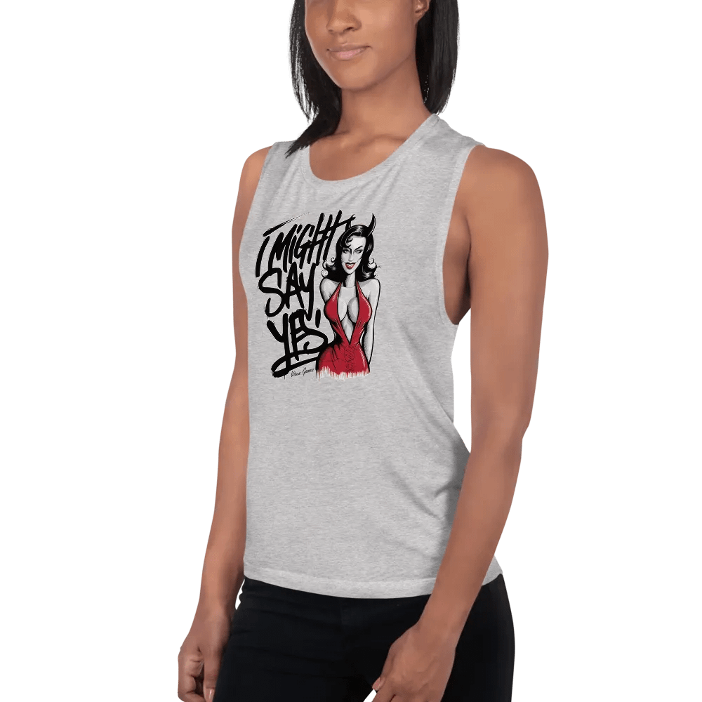 I might say yes devilish hotwife flowy tank top product image (35)