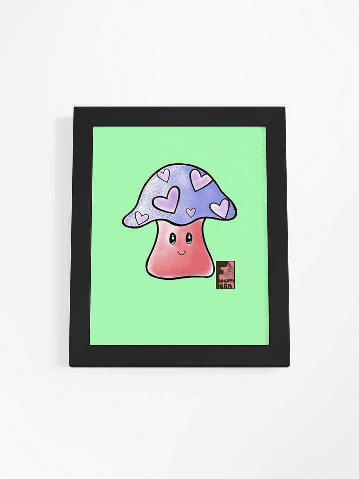 "Mushroom Love" Framed Poster Print product image (1)
