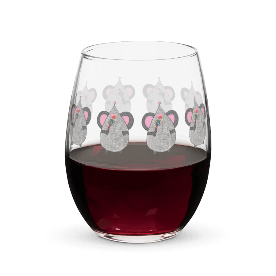 Lollipop mouse Stemless Wine Glass product image (5)