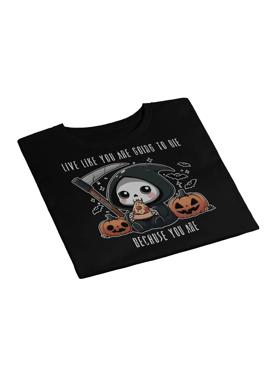Grim Pizza Party Crop Top - Black product image (2)