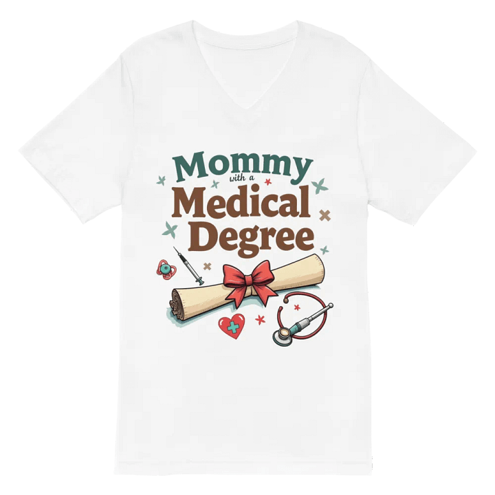 Mommy with a Medical Degree V-Neck Tee product image (6)