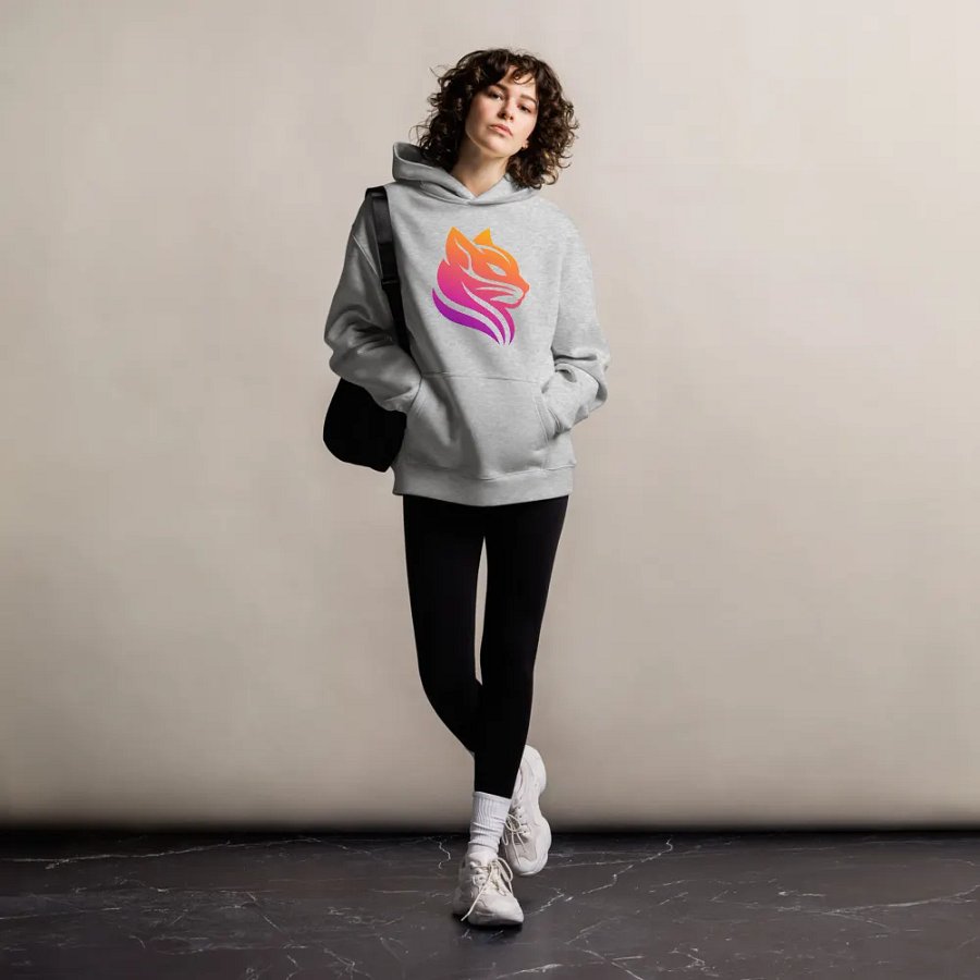 BoldCat Logo - Premium Oversized Hoodie product image (8)
