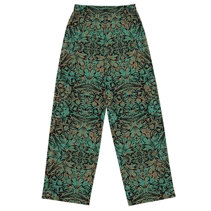 Green Copper Flower Wideleg Pants product image (1)