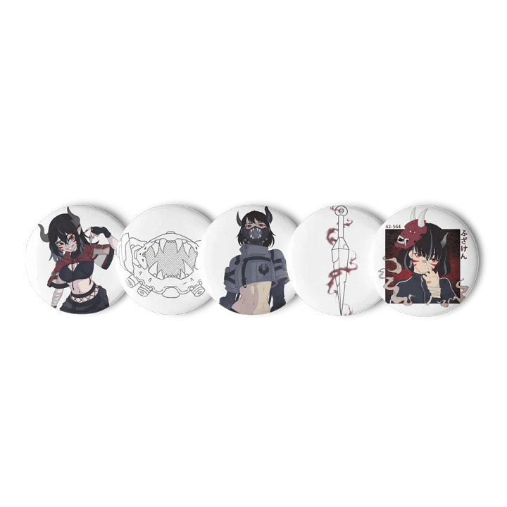 Oni Pin Button Set product image (1)