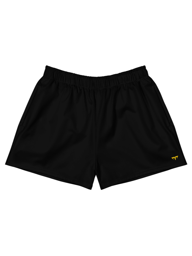 Unisex Activewear - Pekpek Short Shorts Black - Printed Gold Logo product image (1)