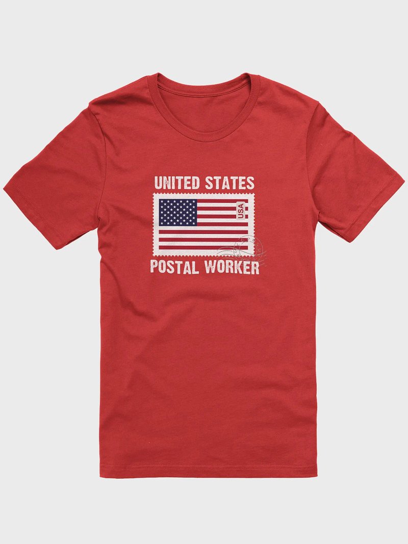 US POSTAL WORKER WITH FLAG TEE