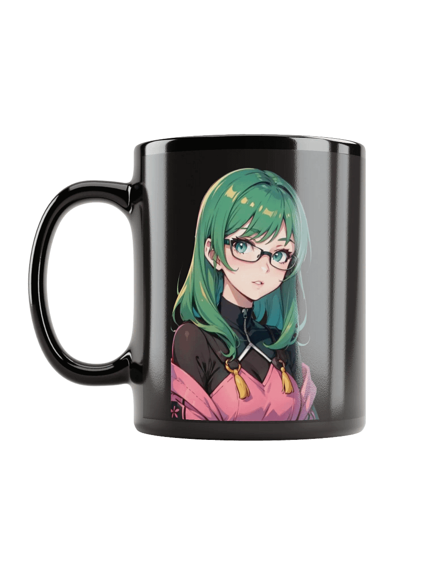 (GREEN WAIFU) K Black Mug product image (6)