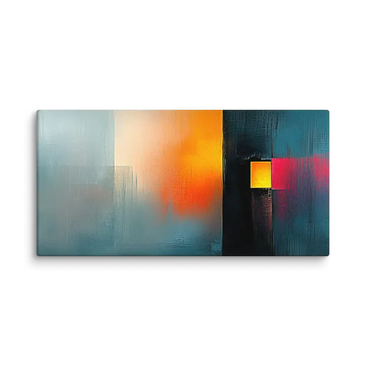 Urban Haze - Abstract Canvas Landscape Print product image (1)