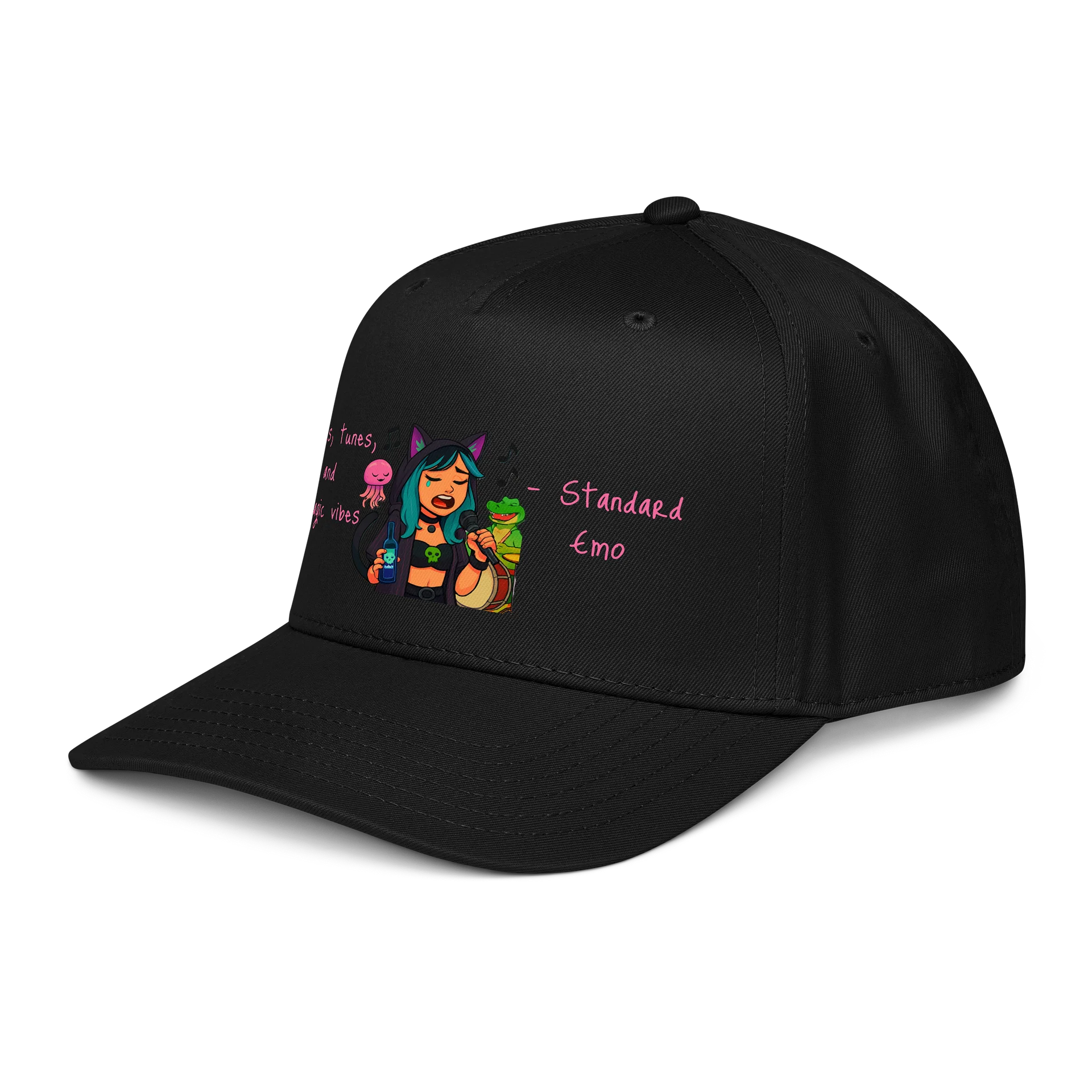 Melancholic Emo Serenade Baseball Cap product image (9)