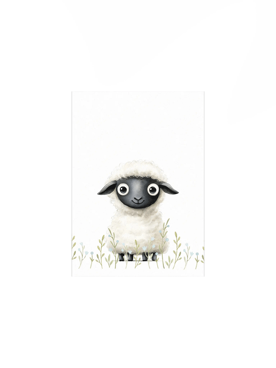 Happy Little Sheep, Farm Nursery Print product image (2)