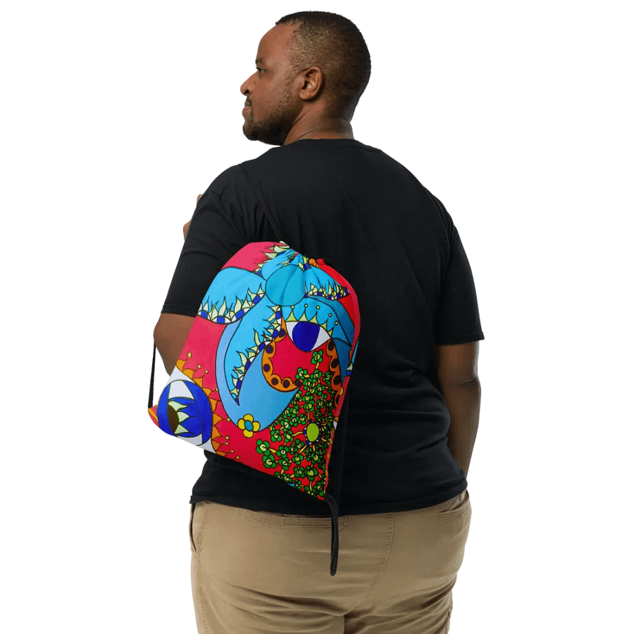 Ethereal Vision All-Over Print Drawstring Bag product image (6)