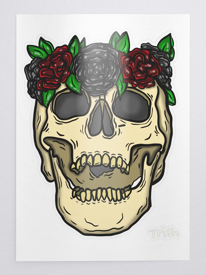 Flower Skull Sticker product image (1)