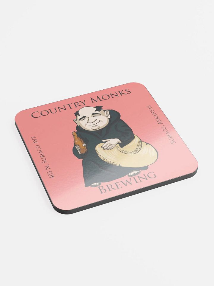 Country Monks Brewing Glossed Cork Coaster product image (2)