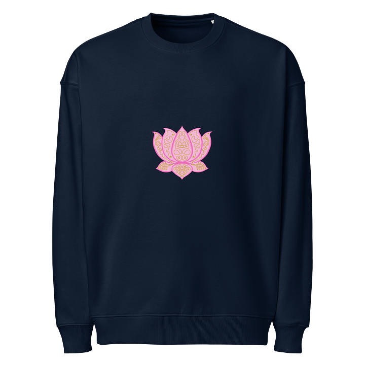 Golden Lotus Unisex Organic Sweatshirt product image (1)