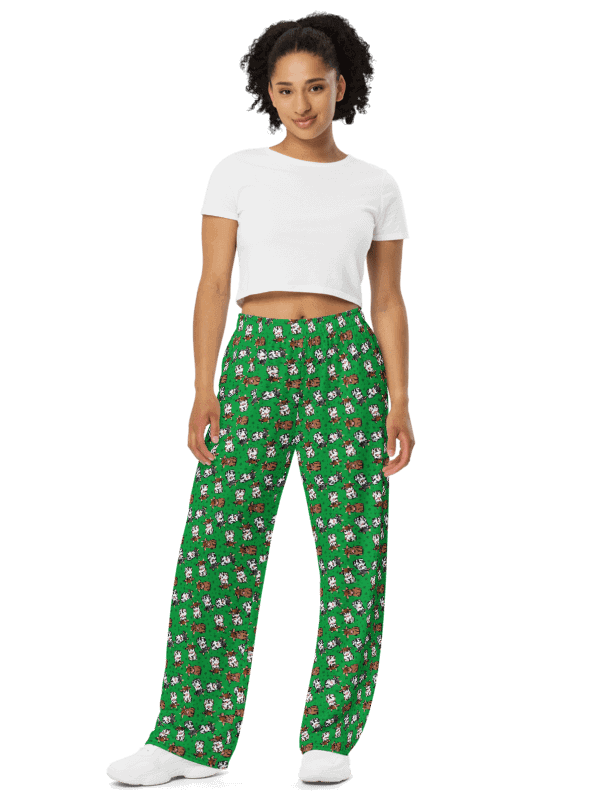 Ditsy Cows Wide Leg Pants product image (1)