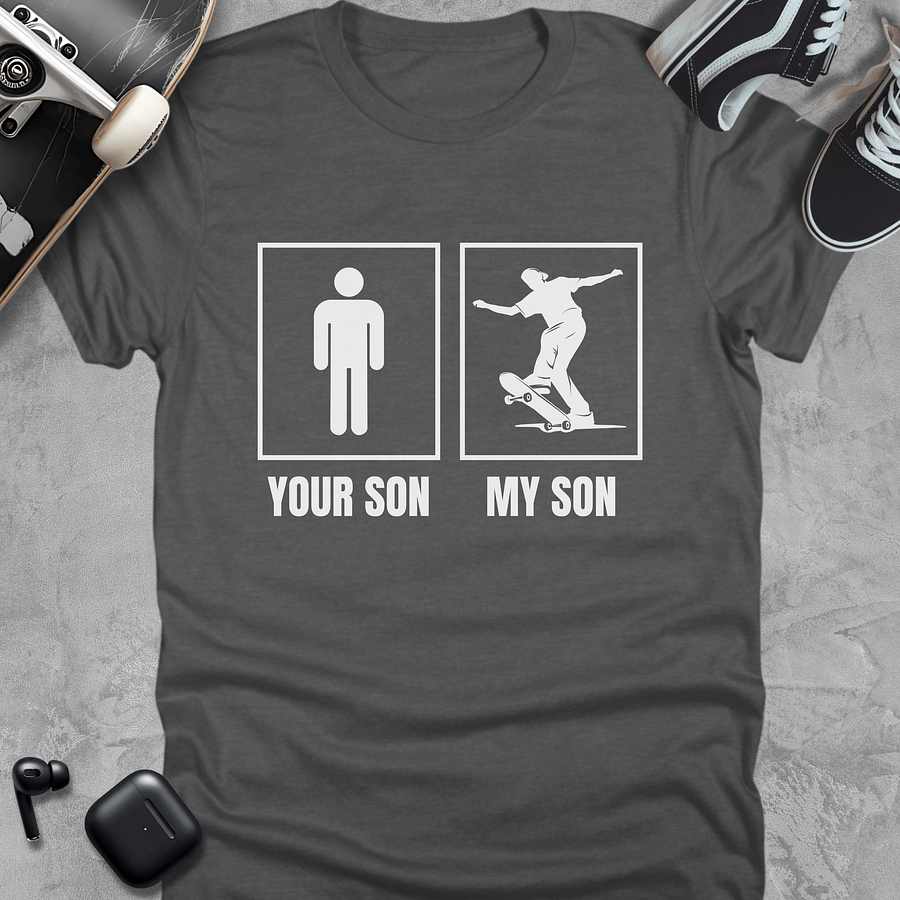 Your son my son, Funny skateboarding t-shirt, Unisex product image (4)