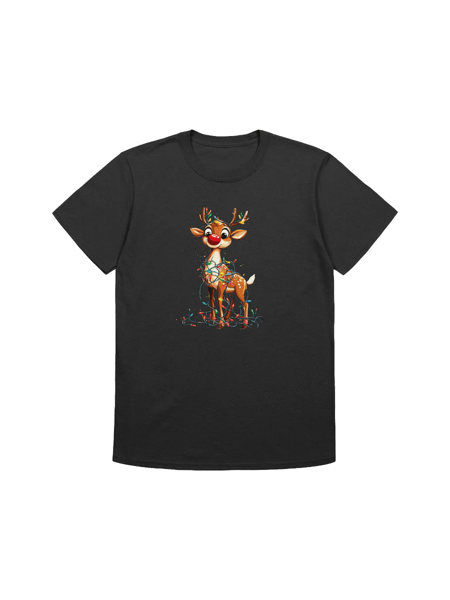 Reindeer Christmas Lights Unisex T-Shirt product image (1)