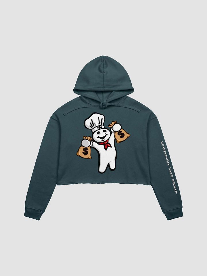 Women's Everybody Eats Bread Fleece Crop Hoodie product image (1)