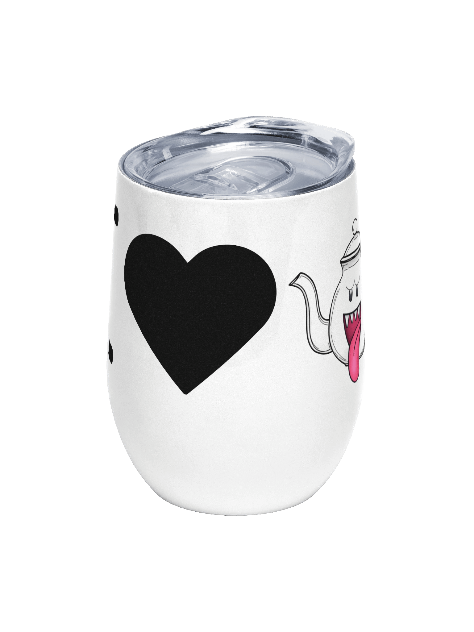 I Love Boo-Tea Stainless Steel Wine Tumbler product image (1)