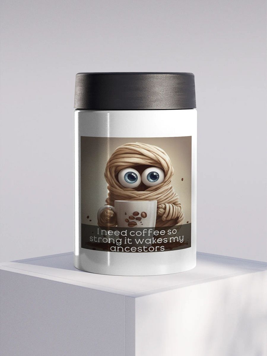 Ancestor Strength Coffee Stainless Steel Koozie product image (1)