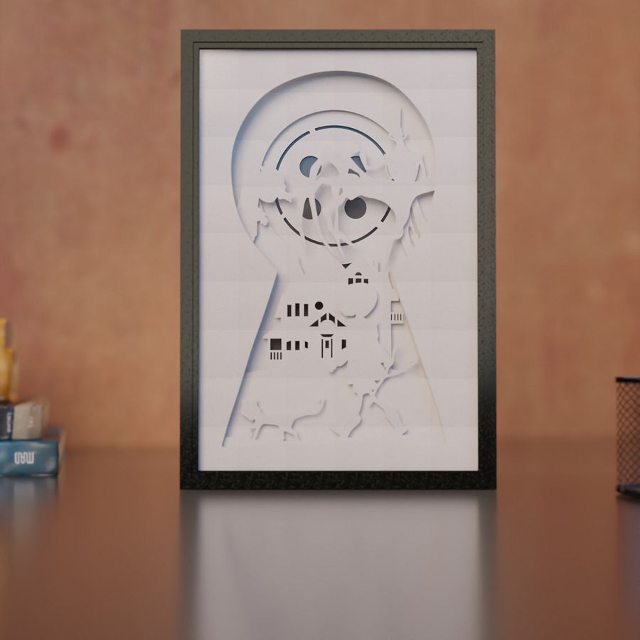 Coraline Lightbox template - PDF PNG SVG DXF + Video product image (4)