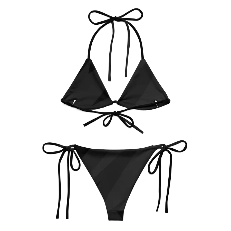 All-Over Print String Bikini - Black product image (4)