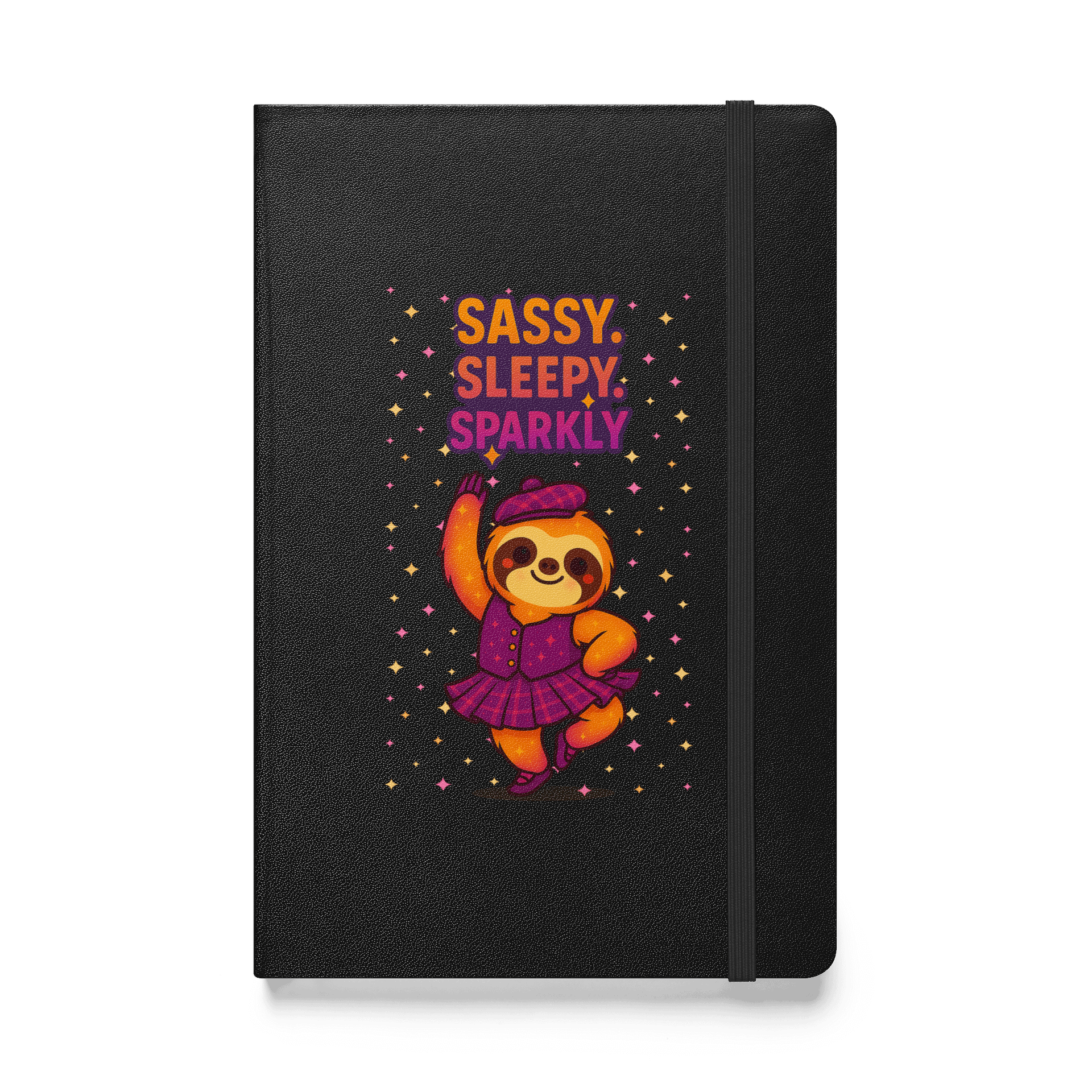 Sassy Sleepy Sparkly Sloth Journal – Cute Highland Dance Notebook for Sloth Lovers & Sparkle Fans product image (1)