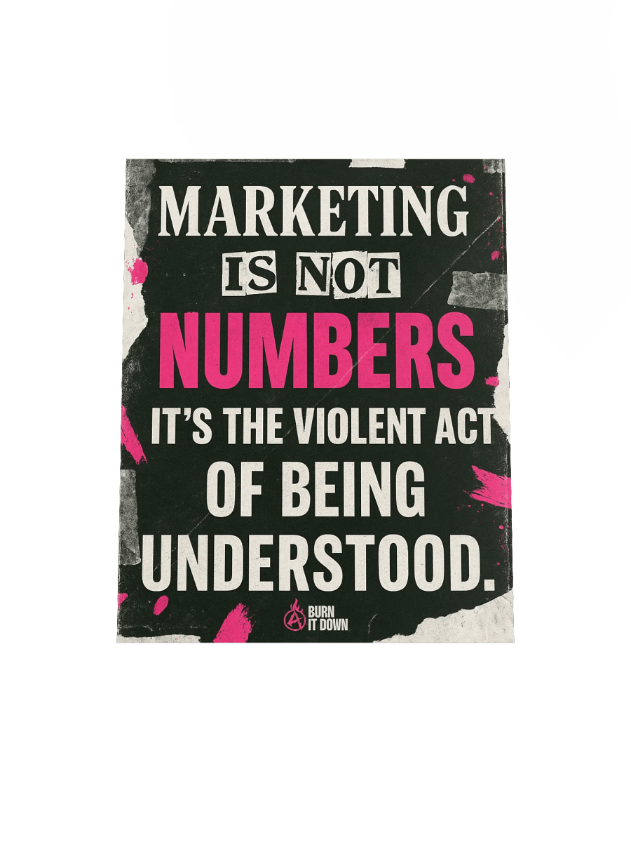 "The Violent Act of Being Understood" // 001 Poster product image (7)