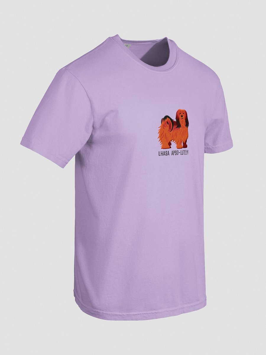 Lhasa Apso-lutely T-Shirt(Embroidered) of a Lhasa Apso(Red) product image (48)