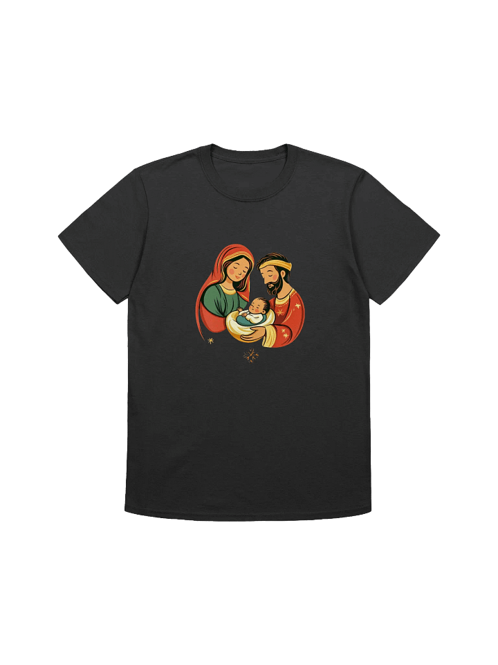 Mary, Joseph and Baby Jesus Nativity Scene Unisex Christmas T-Shirt product image (3)