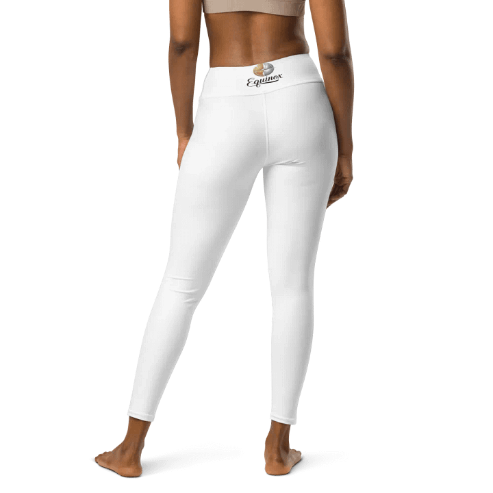 Equinox Women's White Yoga Leggings With Inside Pocket product image (2)