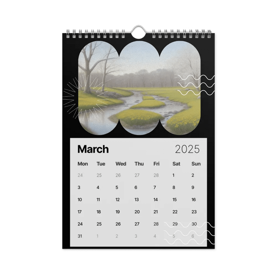 SEASONAL NATURE WALL CALENDAR 2025 product image (9)