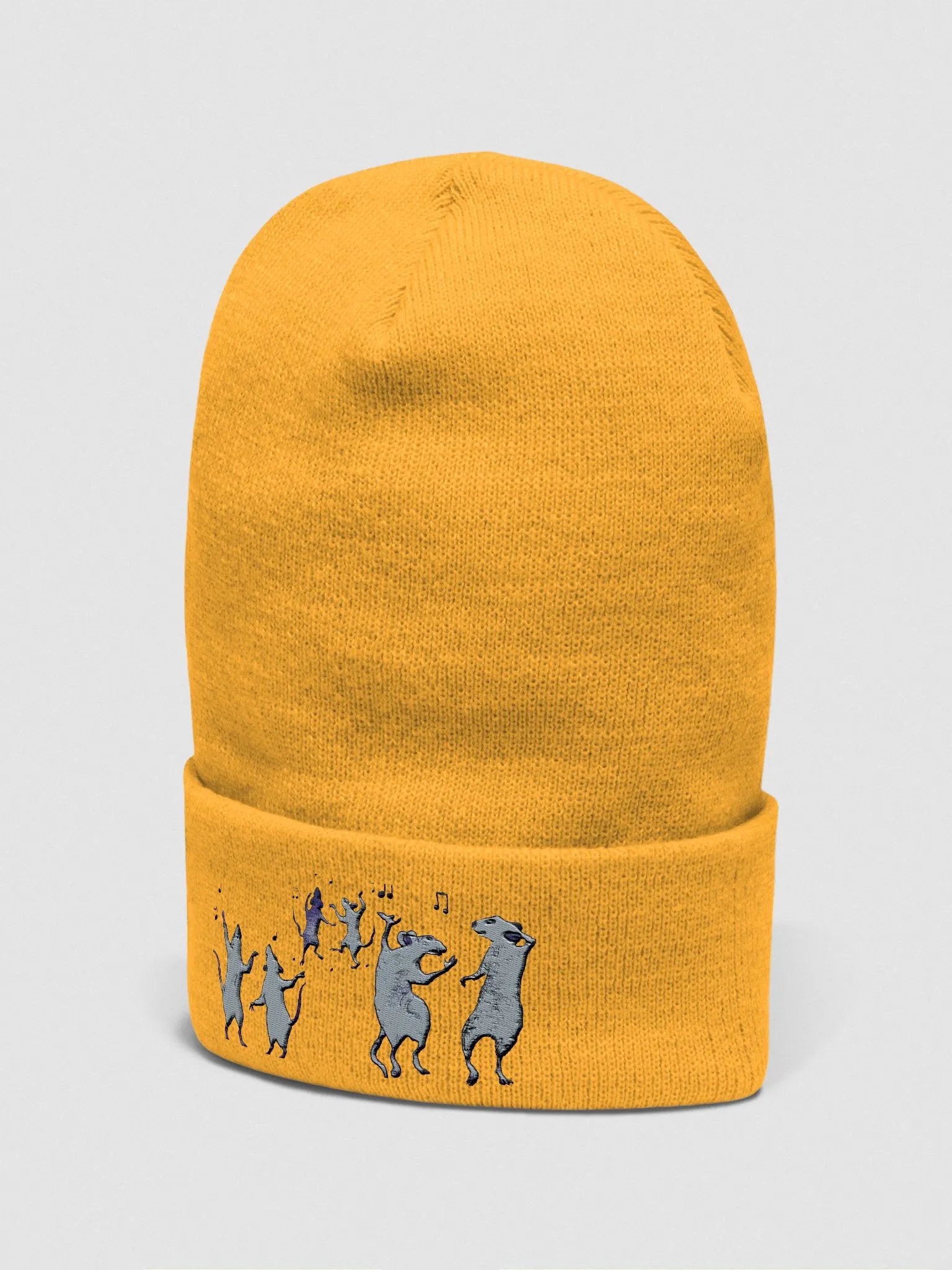 dancing rats beanie (yellow) product image (5)