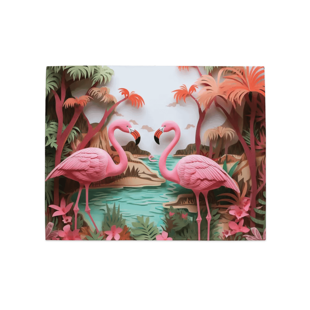 Tropical Flamingo Love Placemats - Set of 4 product image (7)