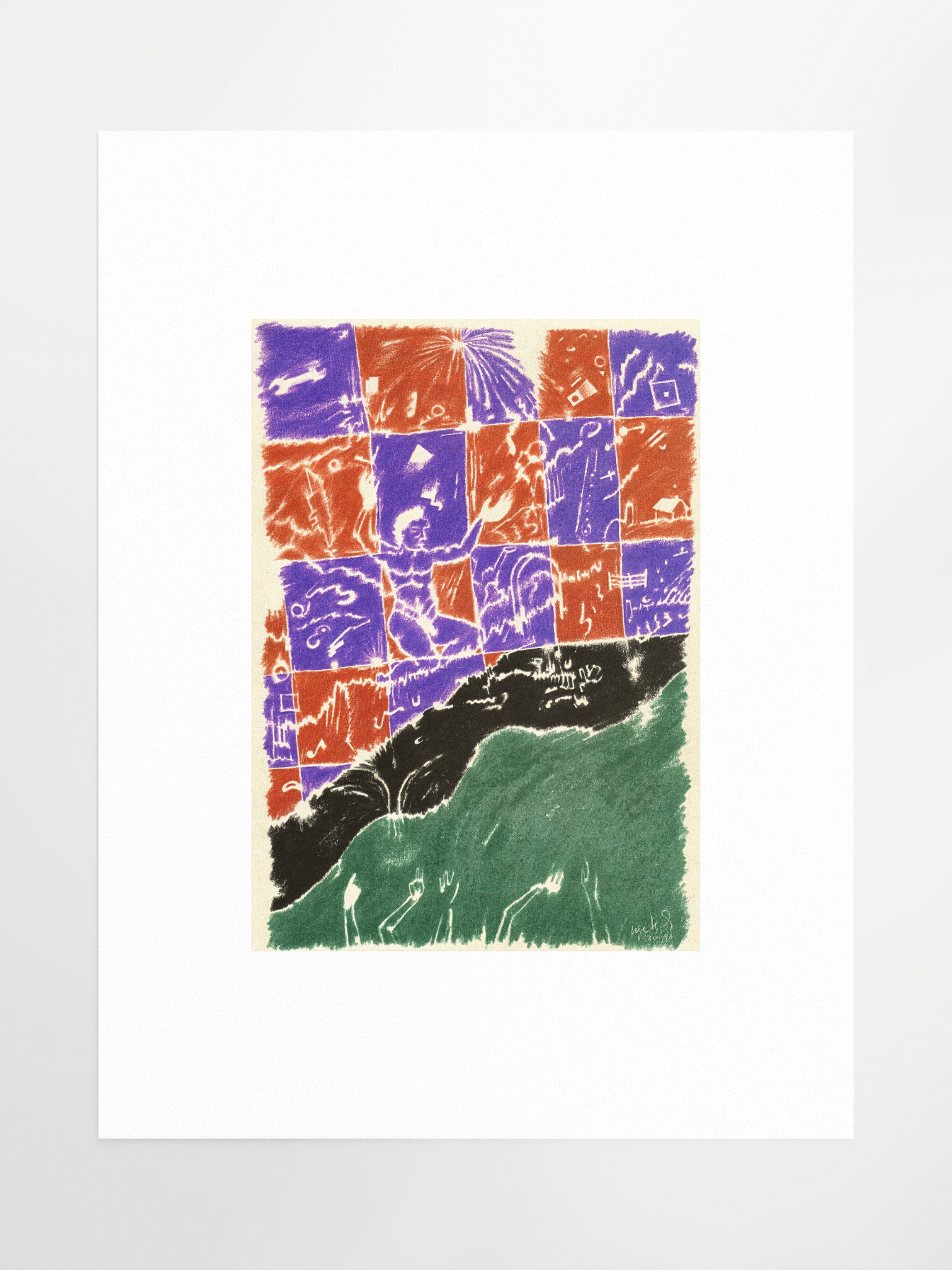 Man over the Grave 01.20.90 Print product image (2)