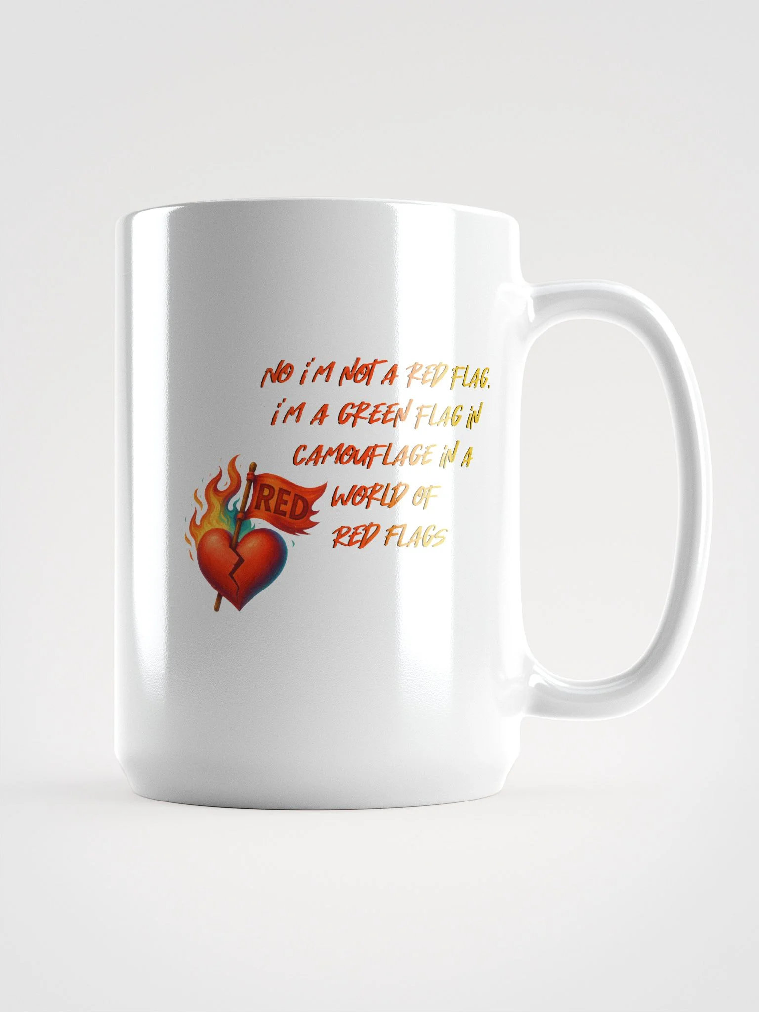 No i'm not a red flag, I'm a green flag in CAMOUFLAGE product image (1)