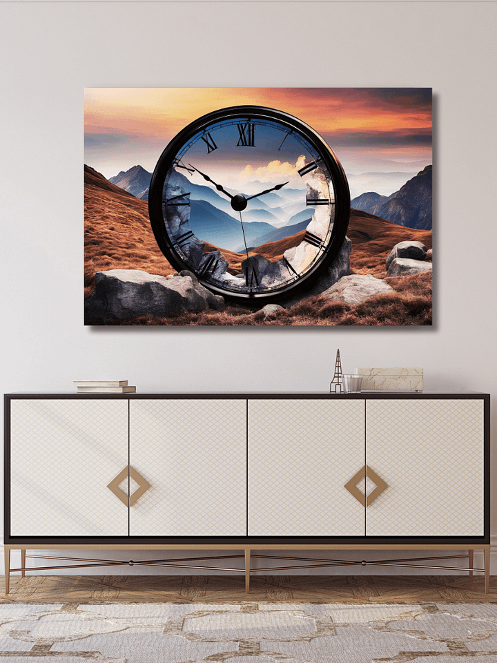 Time Confusion-4 | Canvas Artistic Wall Painting product image (2)
