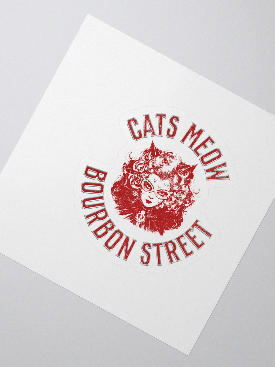 Cat's Meow Bourbon St, New Orleans - Kiss Cut Stickers product image (2)