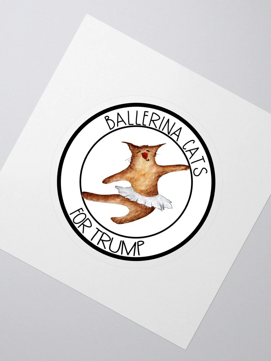 Dancing Ballerina Cat For Trump Sticker product image (2)