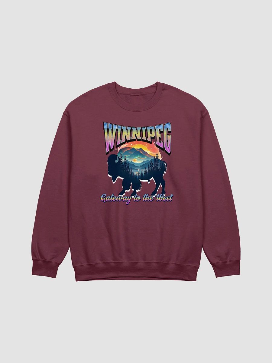 Winnipeg Gateway To The West Bison Landscape Crewneck product image (11)