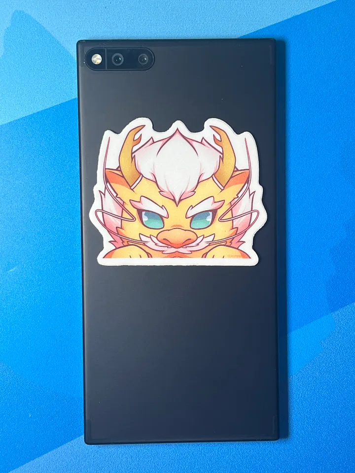 Four Symbols - Center Beast Yellow Dragon - Baby Peeker Sticker product image (2)