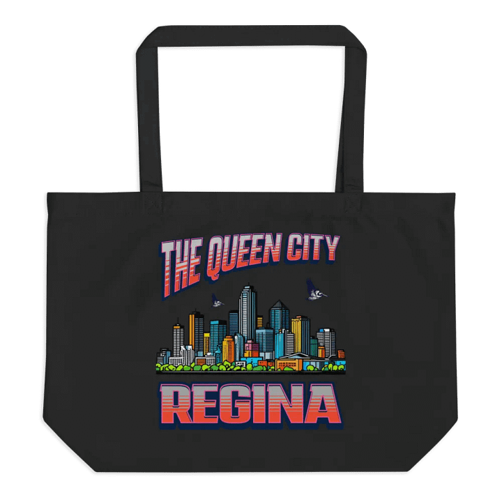 Regina The Queen City Cityscape Organic Tote Bag product image (1)