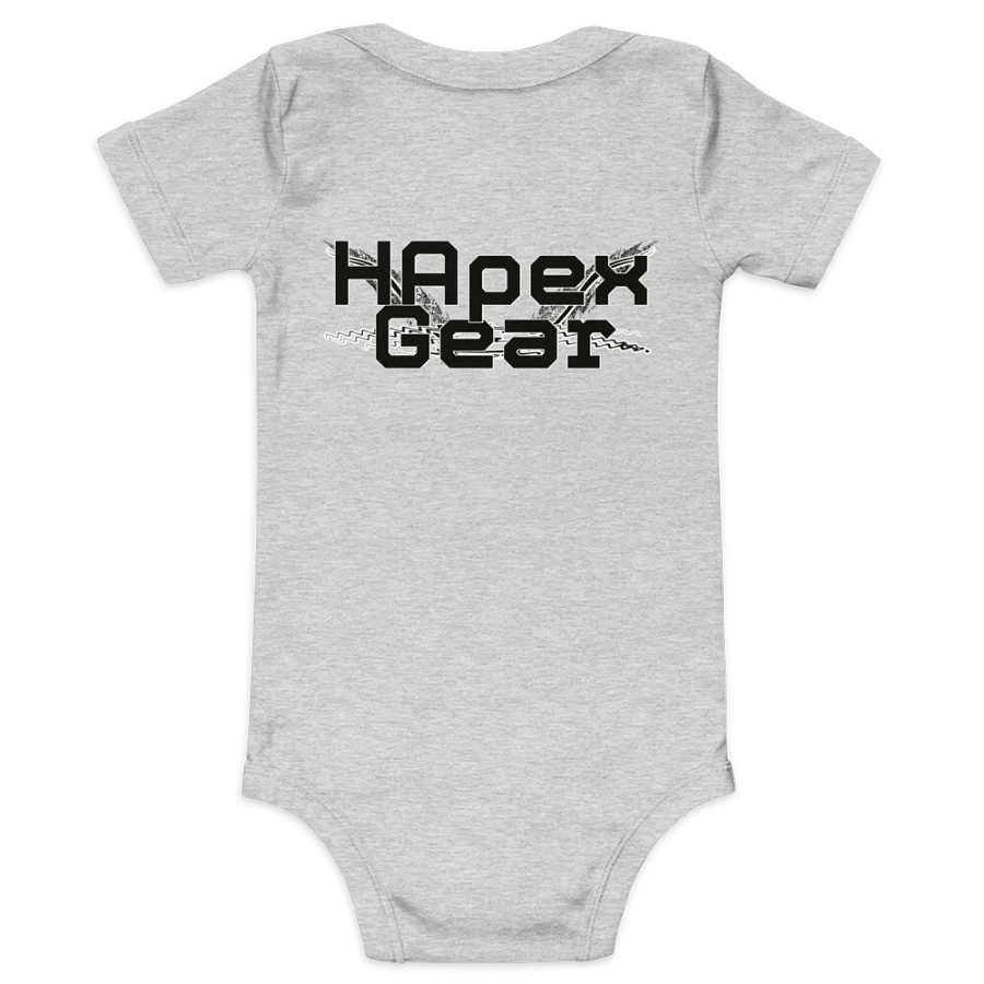 Baby Short Sleeve One Piece - Embroidered - Black HApex Gear Black Logo product image (1)
