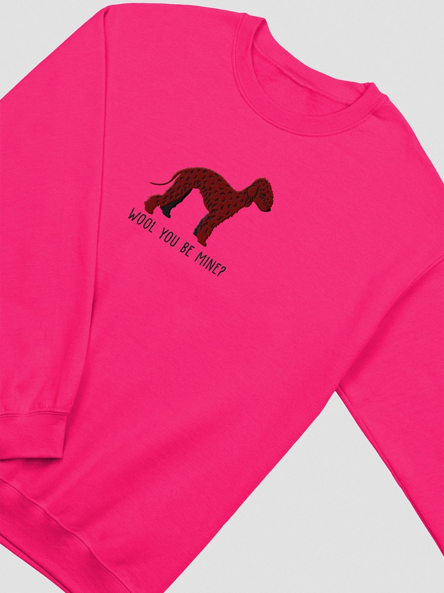 Wool You Be Mine? Sweatshirt (Embroidered) of a Bedlington Terrier(Liver) product image (3)