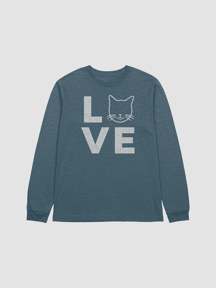 Cat Love Bella & Canvas Long Sleeve T-Shirt product image (5)