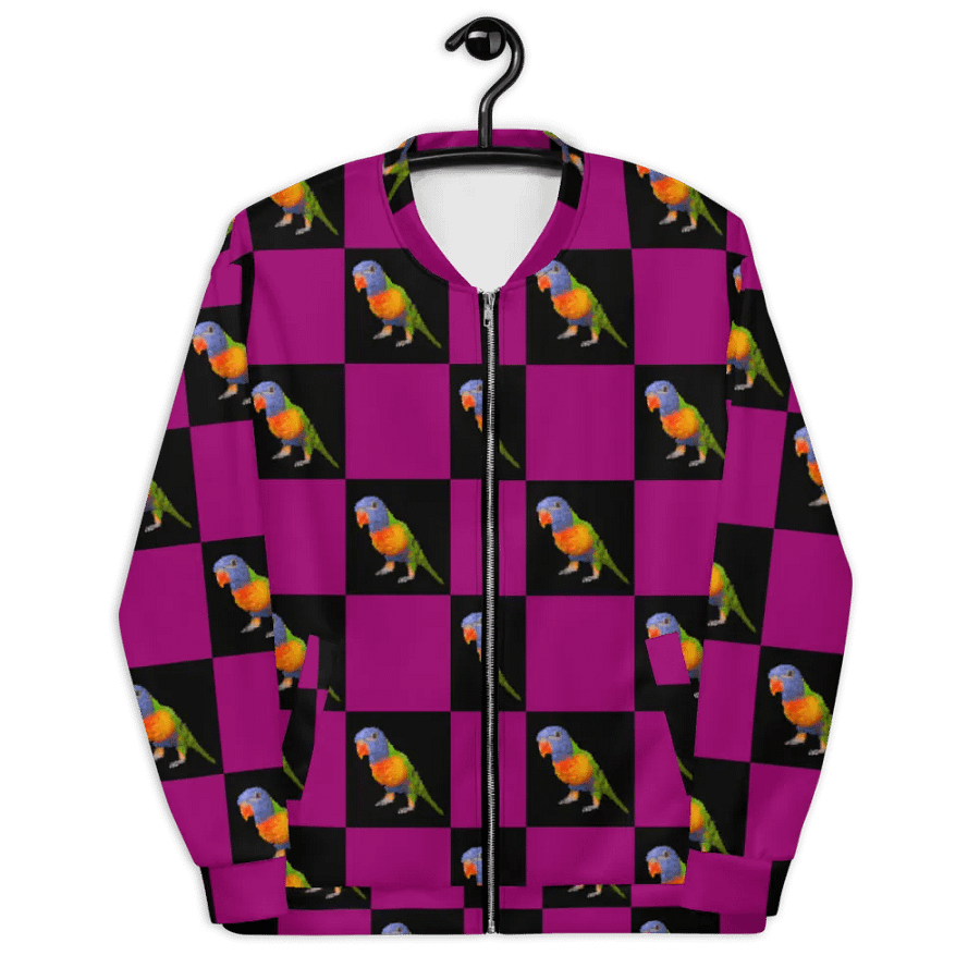 Doctor the Birb checked bomber jacket product image (3)